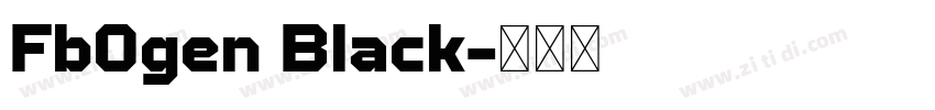 Fb0gen Black字体转换